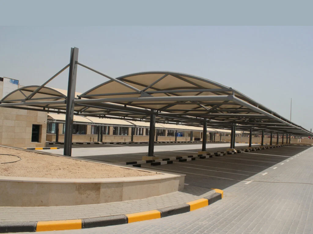 Double Cantilever Car Parking Shades KSA (3)