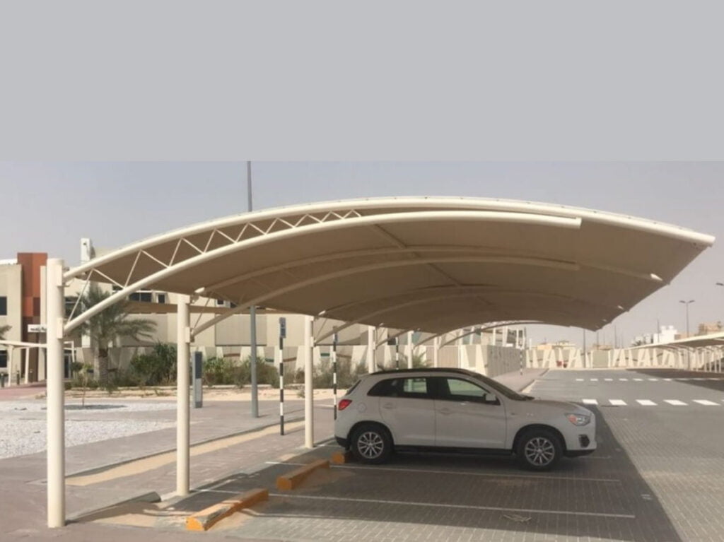 Double Cantilever Car Parking Shades KSA (4)