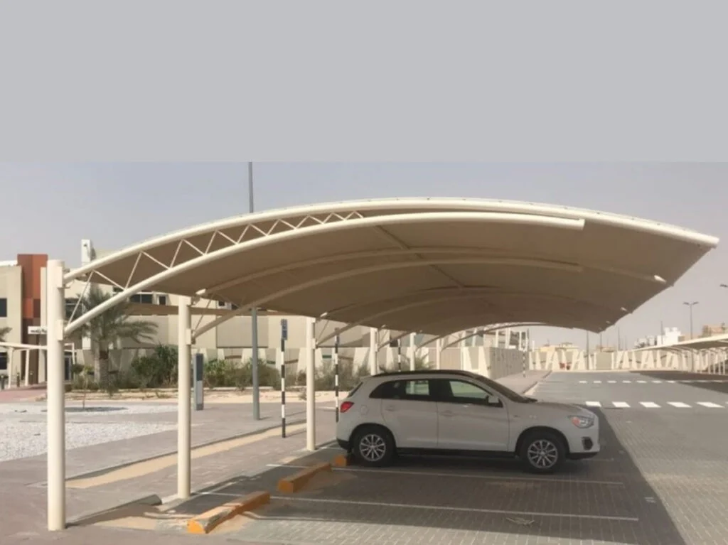 Double Cantilever Car Parking Shades KSA (4)